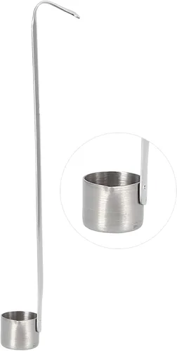 Miniatura 7 de Alvinlite Cucharón de acero inoxidable para vino, cucharas medidoras para verter cerveza, cucharón colgante para salsa con gancho (0.84 onzas)