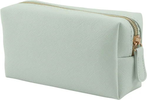 Miniatura 7 de Bolsa de maquillaje de cuero Apooliy para bolso de viaje, organizador de cosméticos portátil pequeño para mujeres y niñas, bolsa de maquillaje