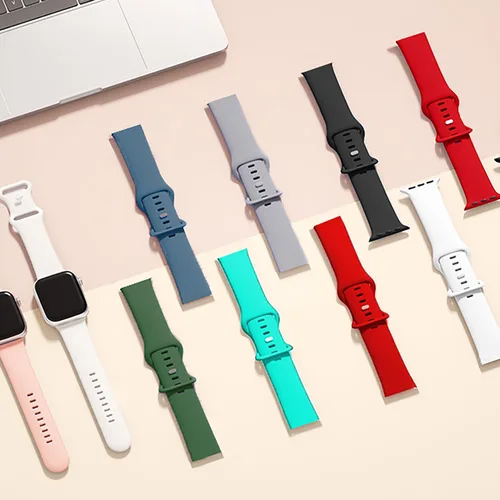 Miniatura 2 de Lamshaw - Correa de reloj inteligente para niños, compatible con BIGGERFIVE de 0.866 pulgadas (0.866 in), correa de silicona suave, correa deportiva