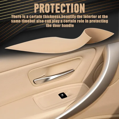 Miniatura 4 de Cubierta de agarre para manija de puerta interior trasera para BMW 320, 328, 330, 335, M3 F30/F31/F34/F80 Serie 3 2012-2018 y 418, 420, 428, 430