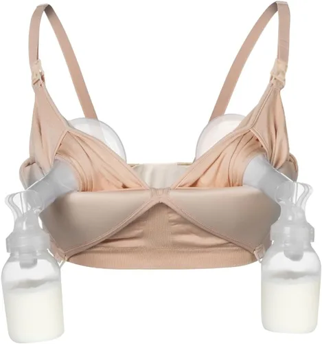 Miniatura 9 de Supermom Silhouette with Light Fixed Pads, Pumping Bra Hands Free, Adjustable Pumping & Nursing Bra for All Breast Pumps