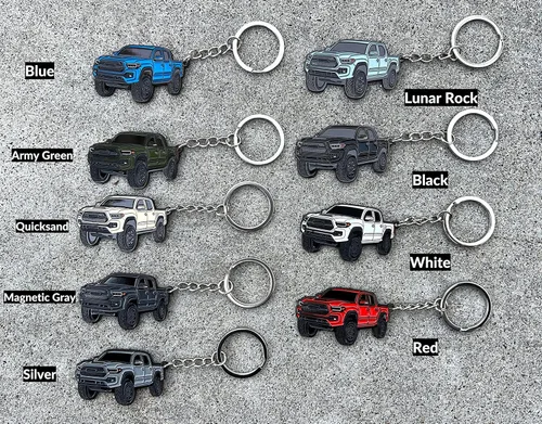 Miniatura 4 de Llavero Tacoma – Accesorios Tacoma 2016-2022 mods 2023 2024 Cool Key Chain Fob Cover 3ª generación Toy Truck Quicksand
