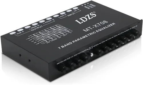 Profesional 7 Bandas Ecualizador de Coche Multifuncional Audio de Coche EQ Tuning Crossover Amplificador Ecualizador de Audio de Coche