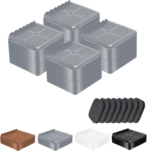 Miniatura 12 de Elevadores de Muebles Resistentes Elevadores de Cama Ajustables Bloques de Elevación 4, 3, 2 pulgadas para Sofá, Sillón, Mesa, Escritorio, Patas
