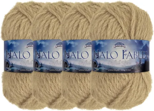 Miniatura 19 de JubileeYarn Halo Fables Yarn - 100g/Skein Bulky Polyester - North Wind Sun - 2 Skeins