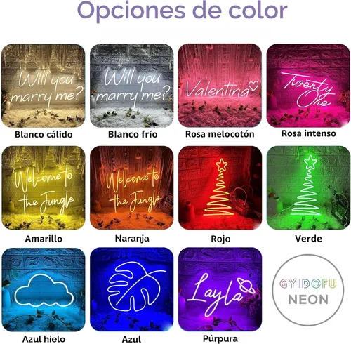 Miniatura 7 de Letrero de neón personalizado LC Sign, letreros de neón LED personalizables para eventos de boda, graduación, regalos de luz de neón LED