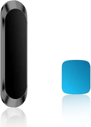 Soporte magnético para teléfono en el coche, soporte plano adhesivo para teléfono en el coche con placa metálica para salpicadero y pared, soporte