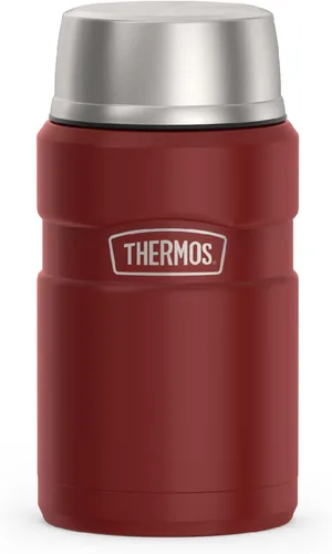 Miniatura 25 de THERMOS Stainless King Vacuum-Insulated Food Jar with Spoon, 16 Ounce, Matte Army Green