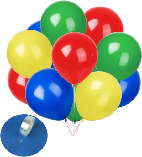 Miniatura 11 de TNWBA Paquete de 60 globos de látex de 12 pulgadas, color negro, amarillo, naranja, para cumpleaños, bodas, baby shower, decoración de fiesta