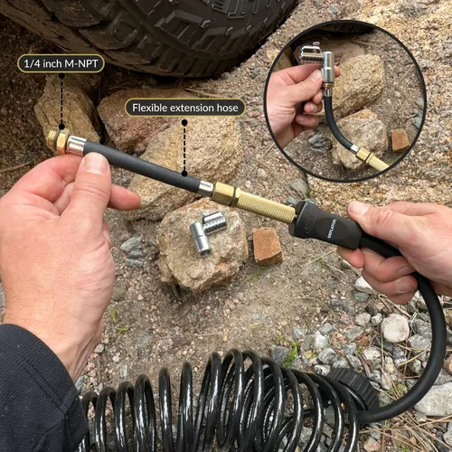 Miniatura 7 de JACO 4X4 TrailPro - Compresor de aire portátil resistente, 3.5 CFM (12V/33A) Kit de inflado de neumáticos On x Off Road