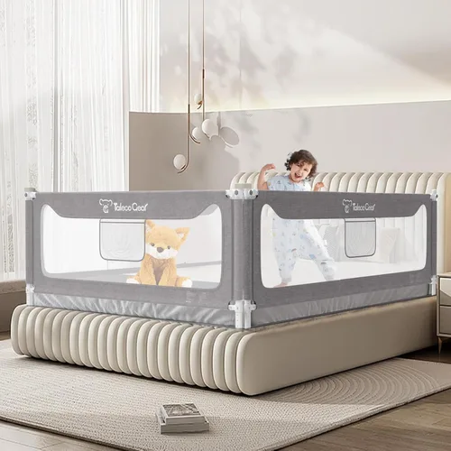 G TALECO GEAR Baranda de cama para niños pequeños, rieles laterales protectores estables de cama, protector de baranda de cama para bebés para cama