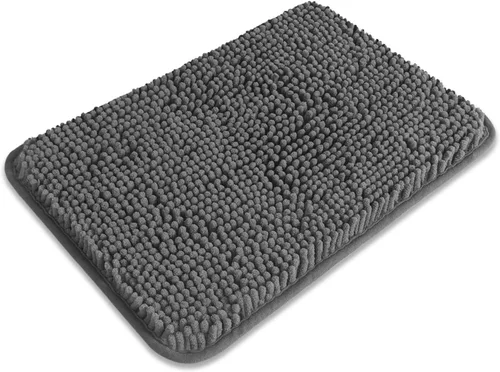 Miniatura 54 de Alfombra de baño pequeña de 12 x 18 pulgadas, lavable y absorbente, antideslizante, alfombra de baño de felpilla gruesa y suave para baño, ducha