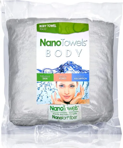 Nano Towels Toalla de baño corporal y ducha. Enorme y súper absorbente. Elimina la suciedad, el aceite y los cosméticos. Úsalo como toalla de lujo