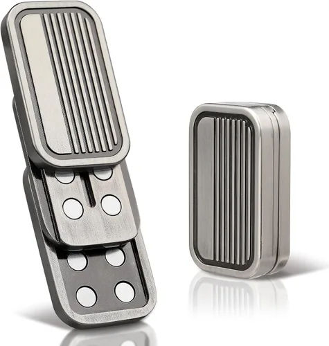 Miniatura 11 de ITOKEY Juguetes para ansiedad, juguetes deslizantes de metal EDC, juguete antiestrés EDC para aliviar el estrés, juguetes magnéticos de metal