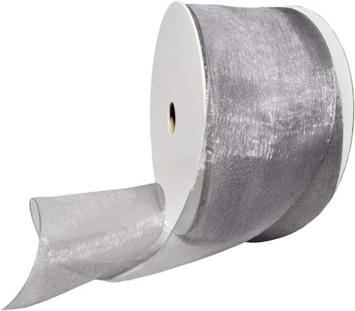 Miniatura 15 de Morex Ribbon 91803/100-609 Cinta de nailon Organdy, 5/8 pulgadas por 100 yardas, color rojo