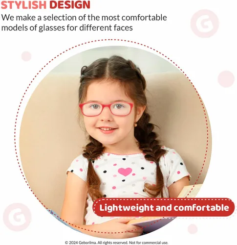 Miniatura 26 de Lentes de marco flexible para niños pequeños, lentes irrompibles para niños de 1 a 3 años, lentes graduados flexibles, marcos de anteojos para niños