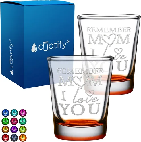 Miniatura 79 de Cuptify Regalos para baby shower, para la nueva mamá, EST 2023, 2 onzas, con fondo negro, juego de 2 vasos grabados para fiesta, regalo