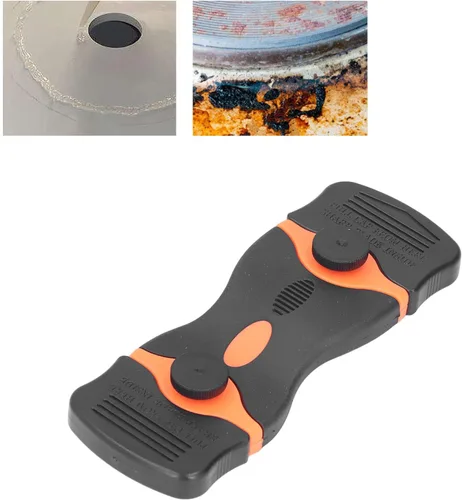 Miniatura 3 de Rascador de hoja de afeitar, 2 piezas, herramienta de raspador 2 en 1, raspador de limpieza de rascador de vidrio retráctil para placa de cocina
