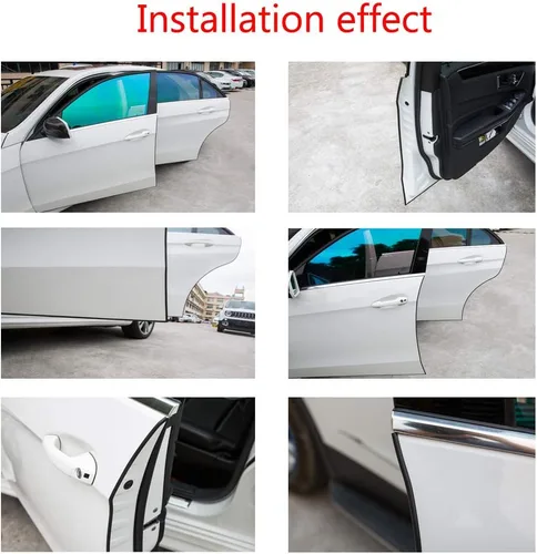 Miniatura 6 de ESUPPORT - Protector para puerta de auto, forma de U, 16 ft, goma protectora de bordes, contra rayones