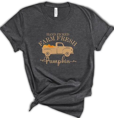 Miniatura 6 de Hand-Picked Farm Fresh T-Shirts, Farming Clothes For Women And Men, Pumpkin T-Shirts Sweatshirts Hoodies, Pumpkin Farmer Shirts, Farm Truck Shirt