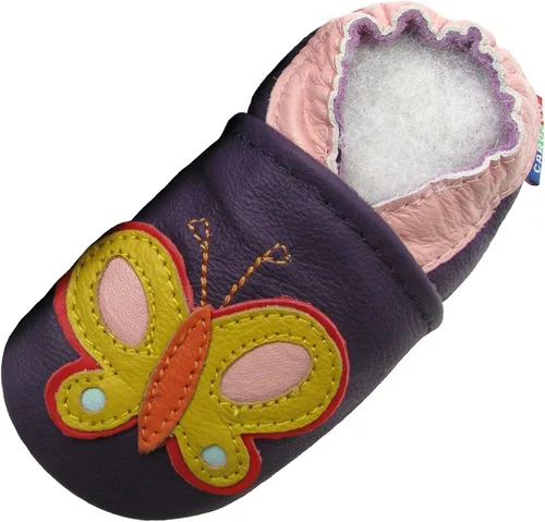 Miniatura 3 de Carozoo 18 diseños de zapatos de bebé de piel suave suela precaminante cuna zapatillas niños pequeños zapatos (0-6 meses a 7-8 años)