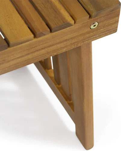 Miniatura 5 de Christopher Knight Home Hilton. Mesa auxiliar plegable de madera de acacia para exteriores, acabado en teca Acabado teca