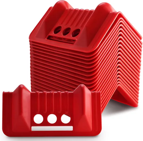 Miniatura 9 de Paquete de 20 protectores de borde plano, protectores de esquina resistentes que protegen los bordes de carga del desgaste (9.5 x 6.2 x 3.7 pulgadas)