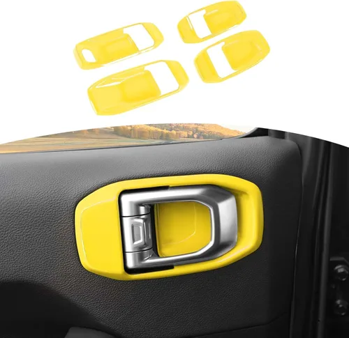 Miniatura 9 de RT-TCZ para Wrangler JL Tapa de Manija Interior de Puerta Cubierta de Cuenco para Jeep Wrangler JL JLU Gladiator JT 2018 en Adelante Accesorios