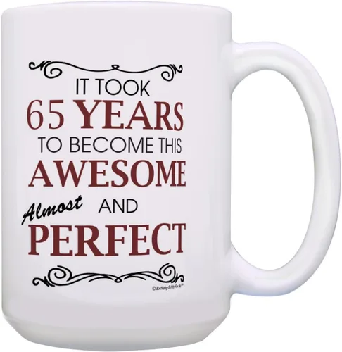 Miniatura 25 de Birthday Gifts For All 80th Took 80 Years Awesome Funny Party Gift - Taza de café de cerámica de 11 oz, taza de té, color blanco 11oz - 80th