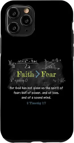Miniatura 29 de Faith > Fear 2 Timothy 1:7 Christian Verse Math Equation Case for iPhone 17