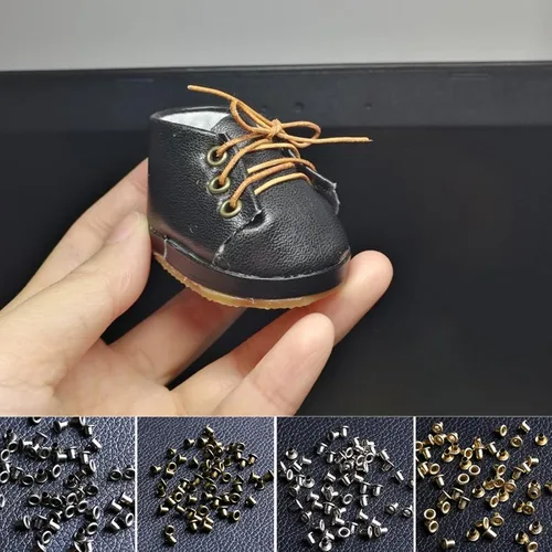Miniatura 3 de 200 ojales diminutos de 0.079 pulgadas, ojales autotraseros de 1/8 pulgadas para manualidades de cuentas, ropa, cuero, lona
