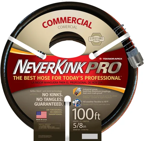 Miniatura 7 de Teknor Apex Never Kink Series 4000 Commercial Duty Pro manguera de jardín, Negro