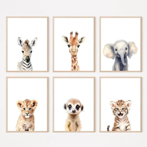Miniatura 20 de Joocrise Juego de Arte de Pared de Camiones para Niños Set de 6 Decoración de Pared en Lienzo de Vehículos Camiones Arte de Pared de Construcción