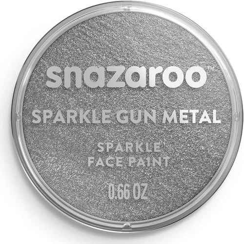 Miniatura 60 de Snazaroo - Pintura metálica para rostro y cuerpo, olla de 18,8 g (0,66 oz), plateada