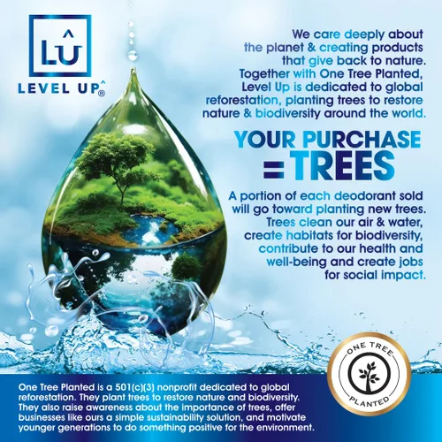 Miniatura 5 de Level Up Desodorante para niños: sin aluminio, sin alcohol, sin parabenos, protección contra olores las 24 horas, aroma fresco y limpio, para niños