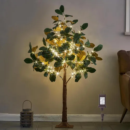 Miniatura 8 de Hairui Árbol de Flores Artificiales de Gypsophila con Luces 5 Pies 126 LED, Árbol de Ramas de Gypsophila Preiliminado para Decoración de Bodas