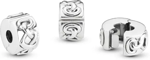 Miniatura 6 de PANDORA Joyería de corazón anudado con clip de plata de ley Metal no aplica