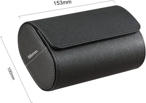 Miniatura 3 de Funda de viaje para reloj para hombres y mujeres, almacenamiento y organizador de 2 relojes con innovadoras almohadas extraíbles y separadores