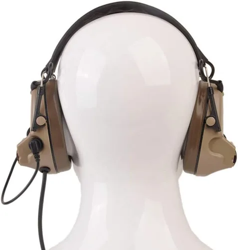 Miniatura 3 de Orejeras electrónicas de protección auditiva y auriculares de comunicación Beige Bronceado