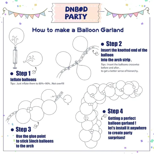 Miniatura 9 de Kit de arco de guirnalda de globos del 4 de julio, 100 globos azul marino, rojo y blanco con pancarta de papel para suministros de fiesta patriótica