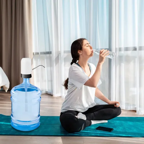 Miniatura 9 de Dispensador de botellas de agua, bomba de agua para botellas de 5 galones, carga USB, batería recargable, dispensador de jarra portátil
