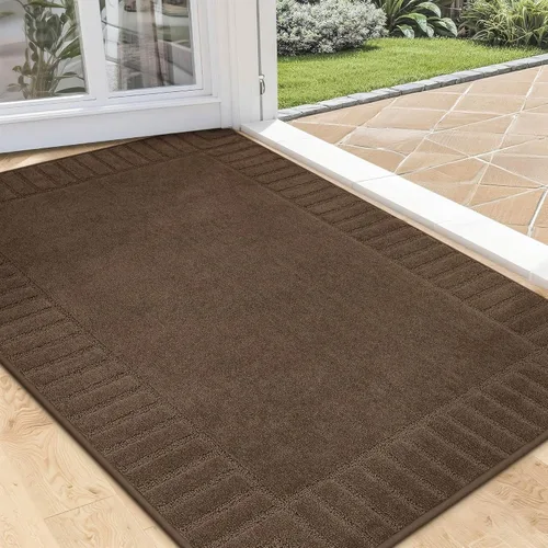 Miniatura 33 de BEQHAUSE Alfombra Antideslizante para Puerta Principal Alfombra Lavable de Bajo Perfil para Entrada Alfombras para Puerta Principal Trampa para Negro