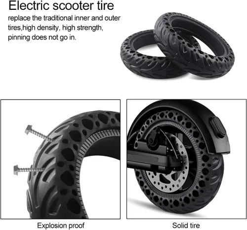 Miniatura 6 de Neumáticos de repuesto para patinete con panal de abeja colorido sólido para Xiaomi M365Pro 8.5 pulg