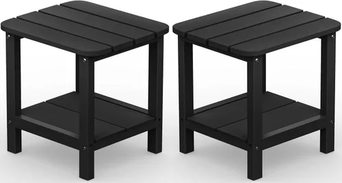 Miniatura 34 de SERWALL Mesa Adirondack de exterior - Mesa auxiliar gris