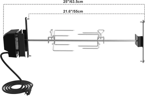 Miniatura 2 de onlyfire Kit de asador de barbacoa de acero inoxidable para cocina Weber WSM de 22 pulgadas, accesorios para cocinar al aire libre