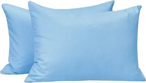 NTBAY Juego de 2 fundas de almohada con cremallera para niños pequeños, 100% microfibra cepillada de 13x18 pulgadas, súper suaves y acogedoras Azul