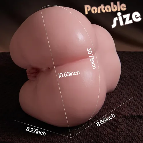 Miniatura 6 de Sexgene Muñeca sexual masturbadora masculina de 11.24 libras para hombres con culo realista y vagina apretada, 3D realista de bolsillo suave coño