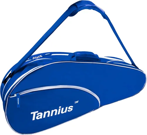 Miniatura 7 de Bolsa para raqueta de tenis Tannius (para 3-5 raquetas), con compartimento para zapatos y teléfono y almohadilla protectora, bolsa de raqueta