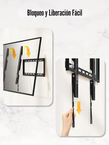 Miniatura 6 de Soporte de pared para TV Mounting Dream fijo para la mayoría de televisores LED, LCD y plasma de 26 a 60 pulgadas, soporte de montaje de pared