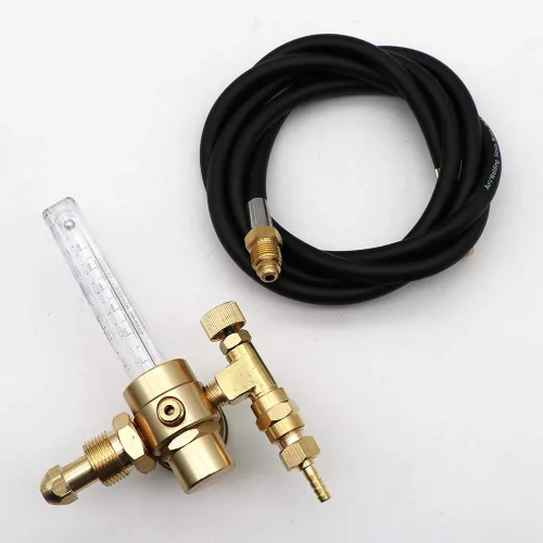 Miniatura 4 de KIPA Regulador de caudalímetros de argón con manguera de gas, soldadura CGA580 Miller Lincoln Mig Tig, Regulador de caudalímetro mixto de argón
